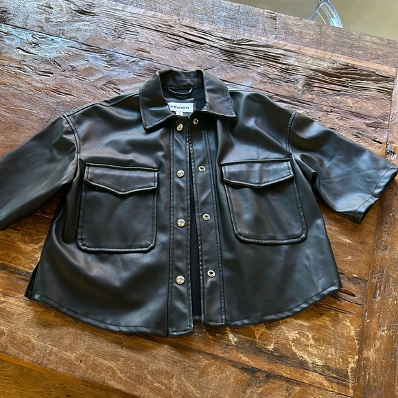 Vigoss vegan leather jacket quarter sleeve size small - Picture 1 of 5